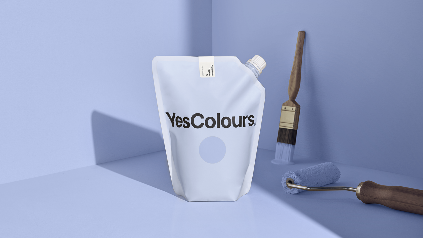YesColours premium Friendly Lilac eggshell paint