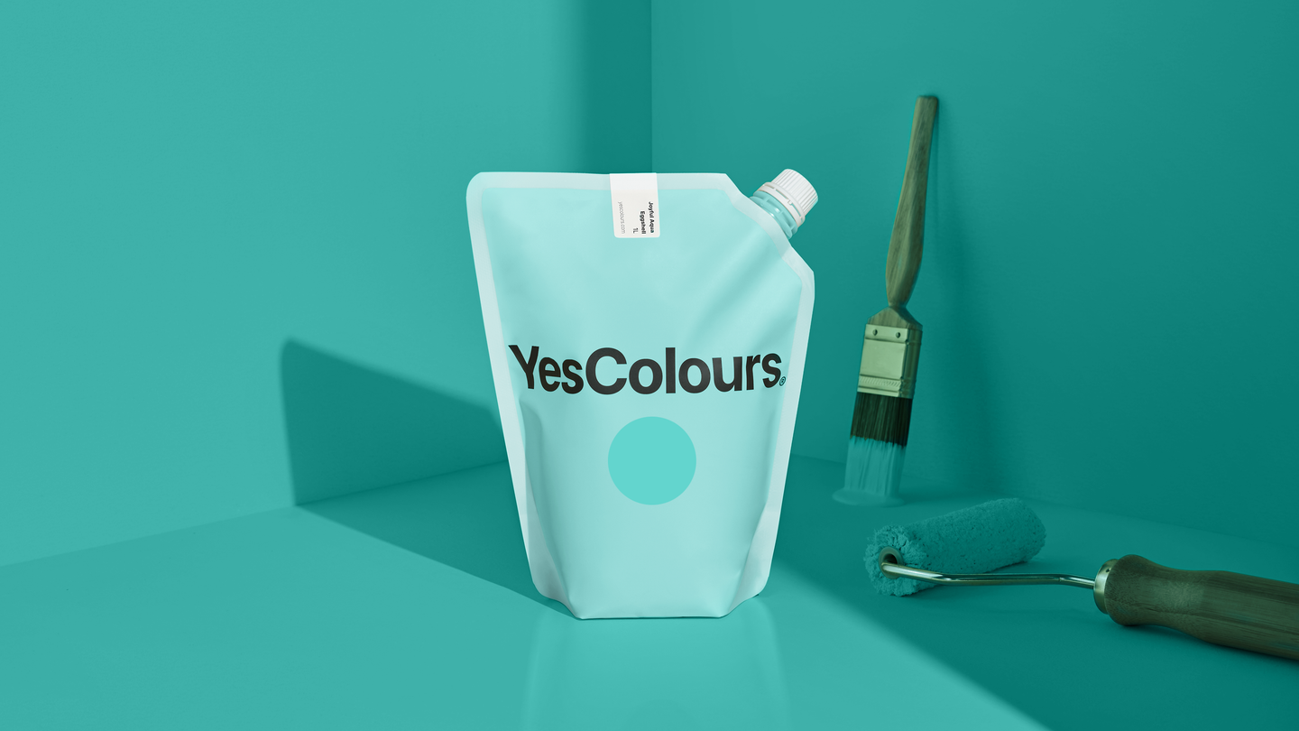 YesColours premium Joyful Aqua eggshell paint Dulux paint, Coat Paint, Lick Paint