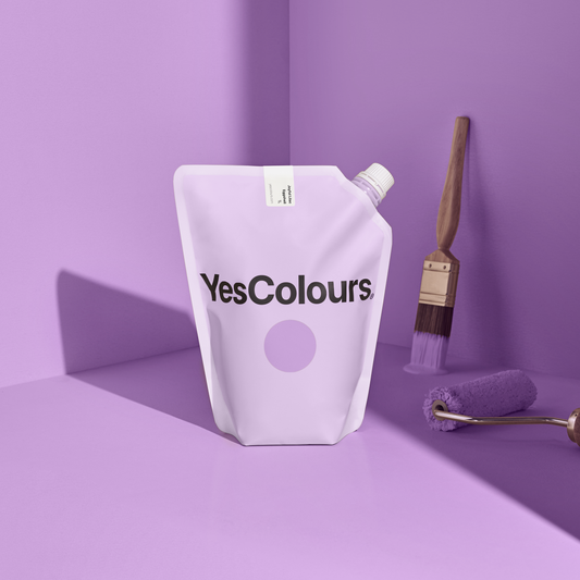 YesColours premium Joyful Lilac eggshell paint
