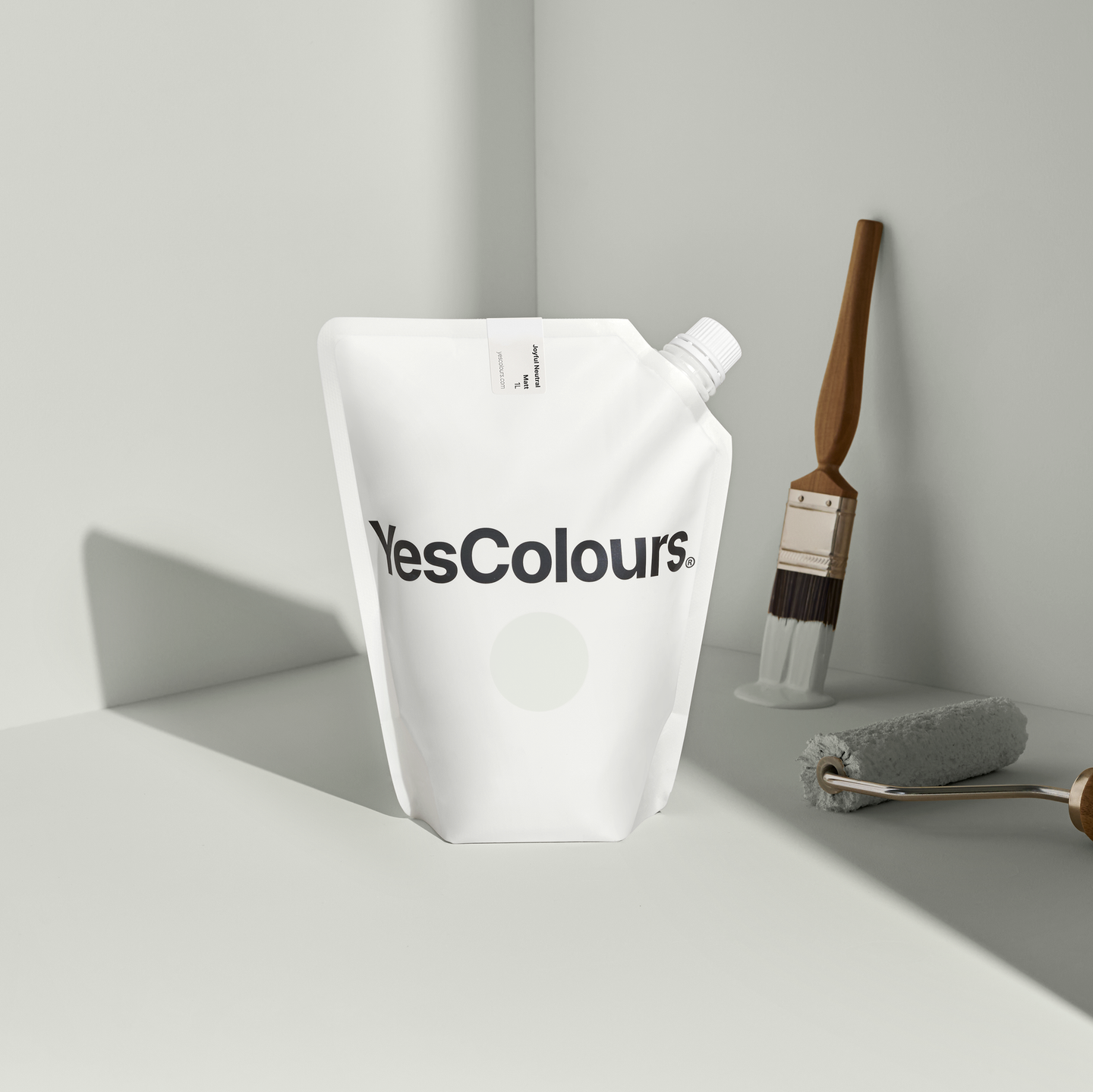 YesColours premium Joyful Neutral matt emulsion paint