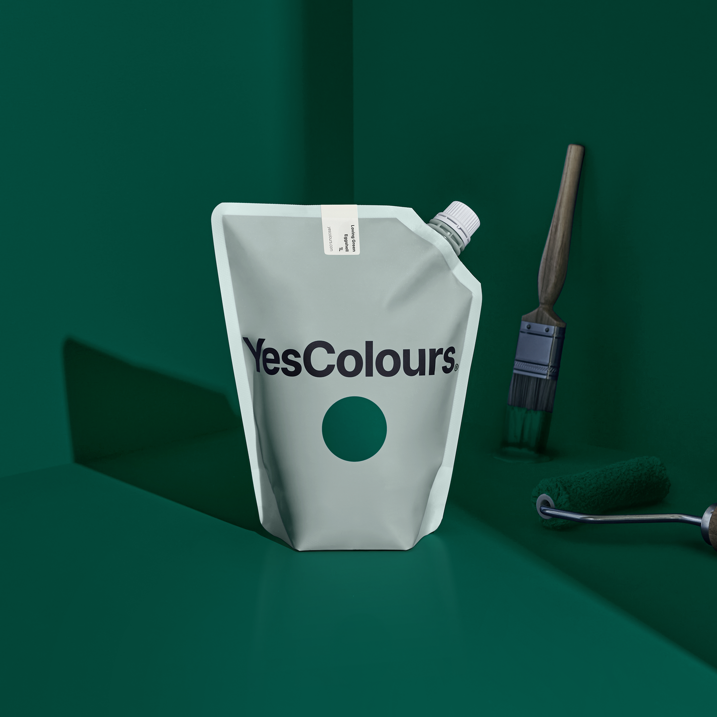 YesColours premium Loving Green eggshell paint Dulux Paint, Coat Paint, Lick Paint, Edward Bulmer, Eggshell Green Greens Loving Green