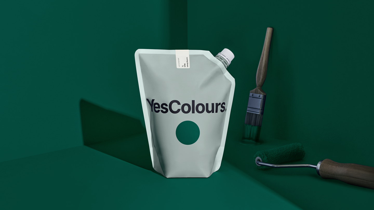 YesColours premium Loving Green matt emulsion paint Dulux Paint, Coat Paint, Lick Paint, Edward Bulmer, Green Loving Loving Green Matt Emulsion Paint