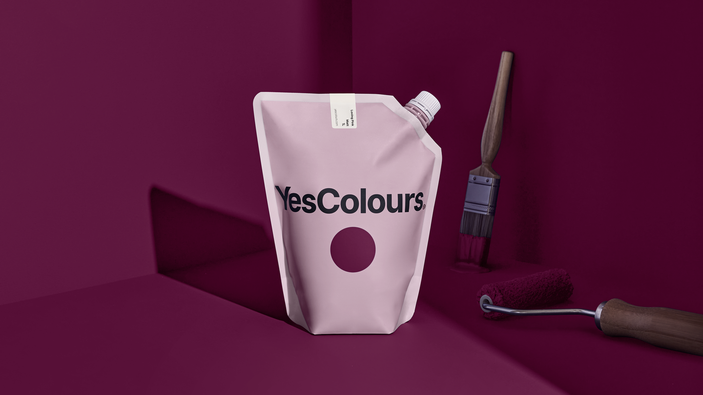 YesColours premium Loving Pink matt emulsion paint