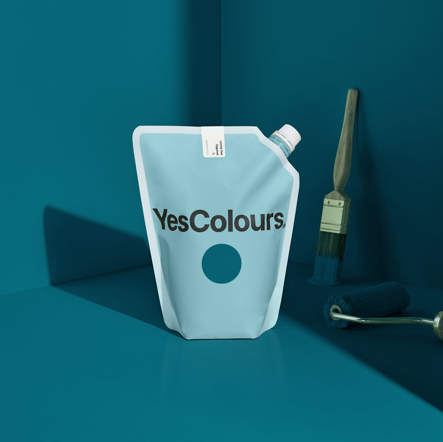 YesColours premium Loving Teal eggshell paint Dulux paint, Coat Paint, Lick Paint