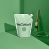 YesColours premium Mellow Green matt emulsion paint