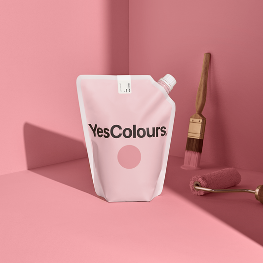 YesColours premium Mellow Pink matt emulsion paint
