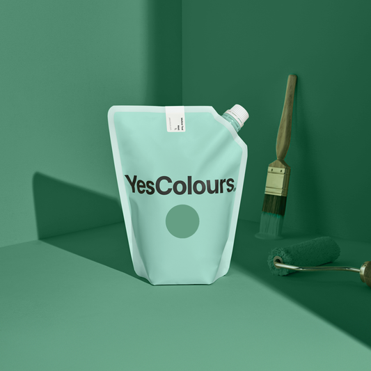 YesColours premium Mellow Teal matt emulsion paint
