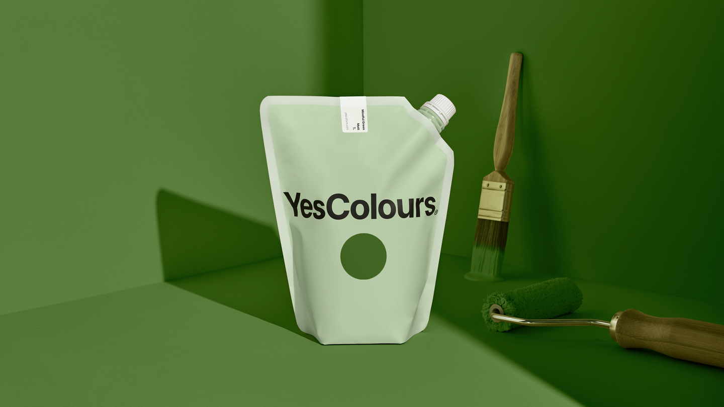 YesColours premium Mindful Green matt emulsion paint Dulux paint, Coat Paint, Lick Paint