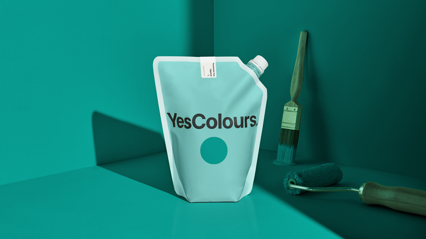 YesColours premium Passionate Teal eggshell paint Dulux paint, Coat Paint, Lick Paint