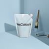 YesColours premium Serene Blue matt emulsion paint