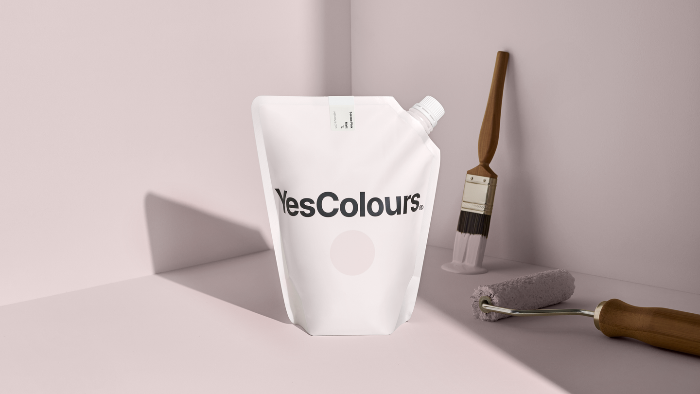 YesColours premium Serene Pink matt emulsion paint Dulux paint, Coat Paint, Lick Paint