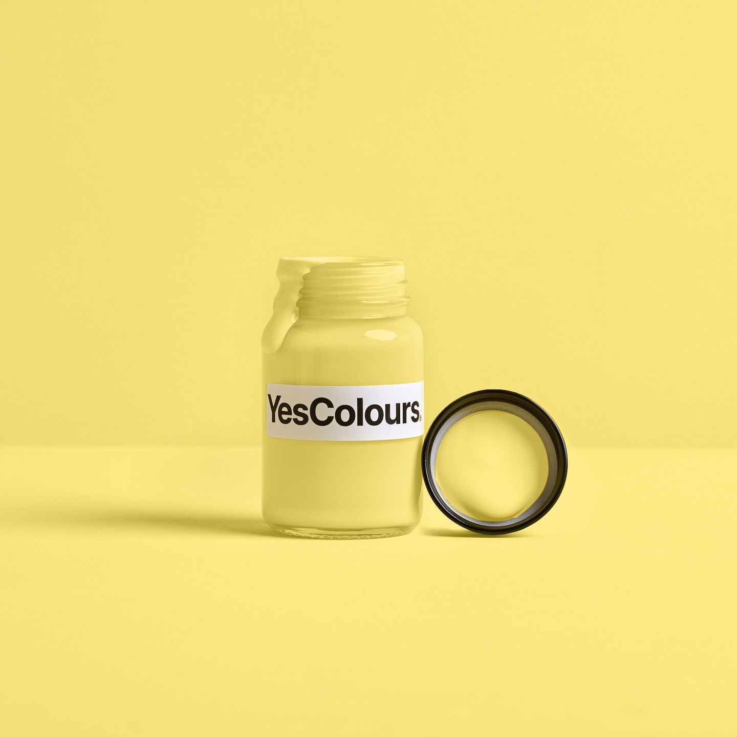 YesColours premium Calming Yellow paint sample (60ml) Dulux paint, Coat Paint, Lick Paint
