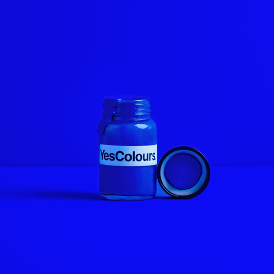 YesColours premium Electric Blue paint sample (60ml) Pre-Order