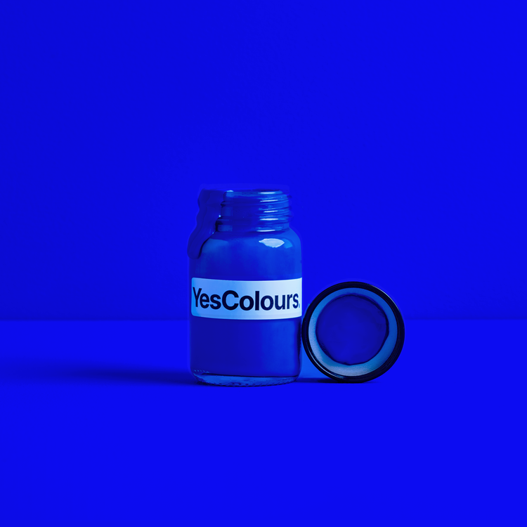 YesColours premium Electric Blue paint sample (60ml)