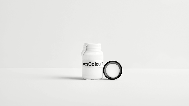 YesColours premium Electric Hot White paint sample (60ml)