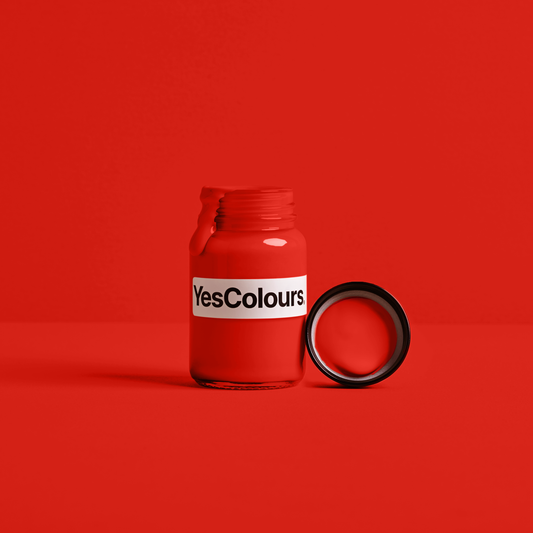 YesColours premium Electric Red paint sample (60ml) pre-order Dulux paint, Coat Paint, Lick Paint