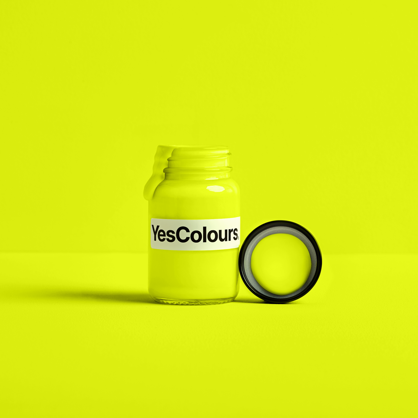 YesColours premium Electric Yellow paint sample (60ml)