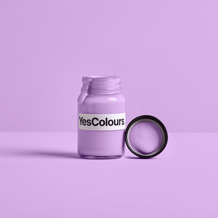 YesColours premium Joyful Lilac paint sample (60ml)