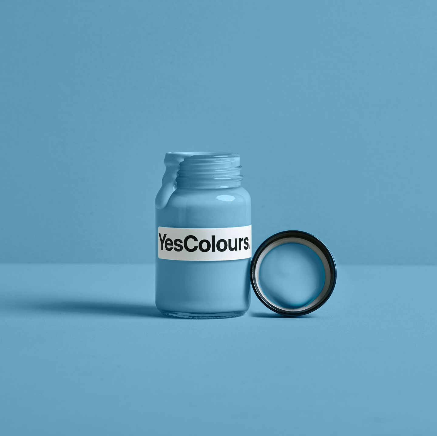 YesColours premium Mellow Blue paint sample (60ml)