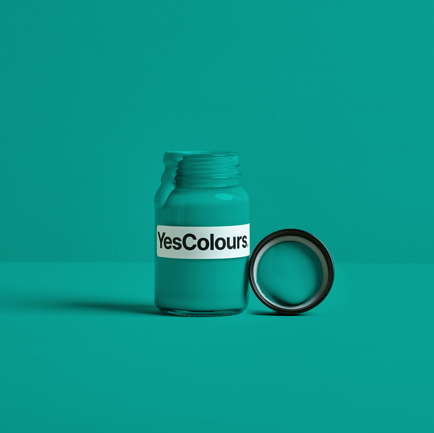 YesColours premium Passionate Teal paint sample (60ml)