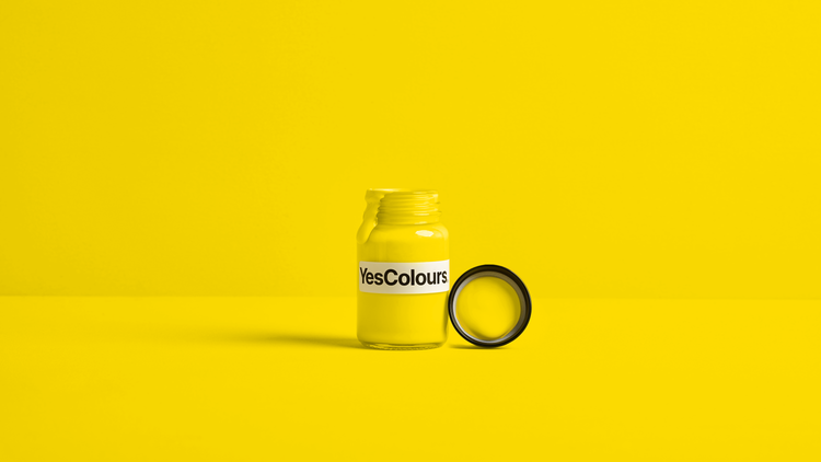 YesColours premium Passionate Yellow paint sample (60ml)