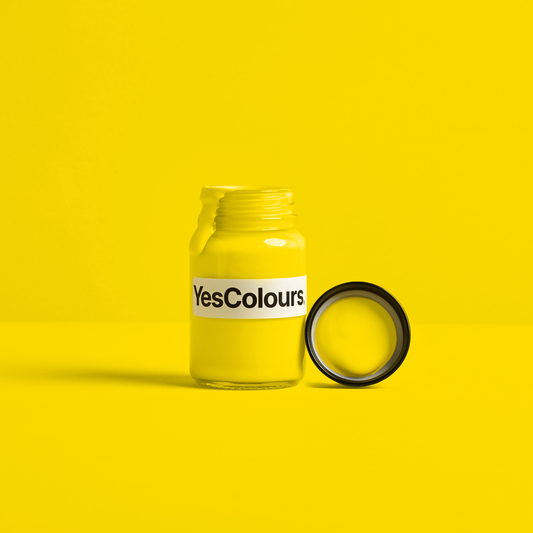 YesColours premium Passionate Yellow paint sample (60ml)