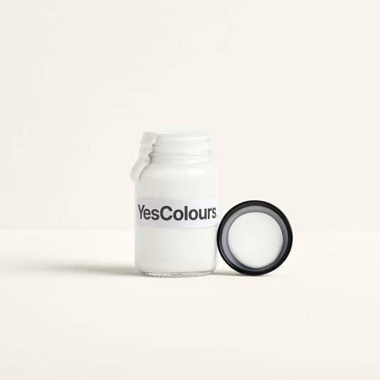 YesColours premium Passionate Warm White paint sample (60ml)