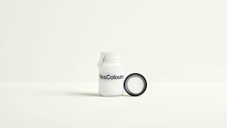 YesColours premium Passionate Warm White paint sample (60ml)