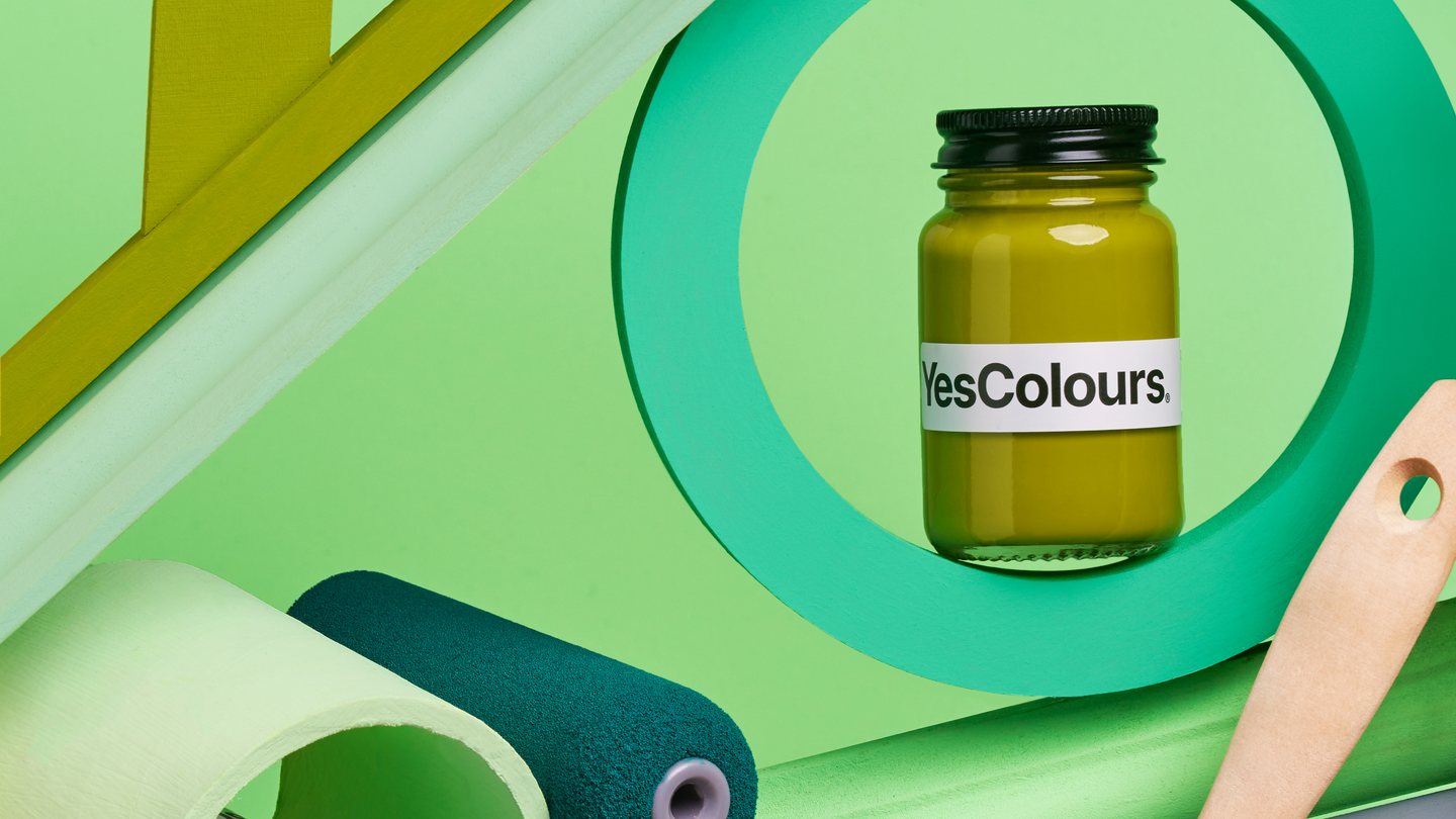 YesColours Green Paint samples