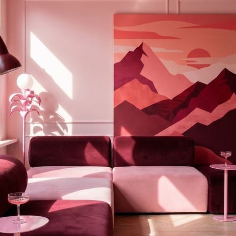 Calming Pink paint swatch