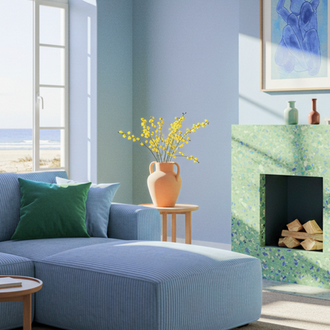 Serene Blue paint swatch