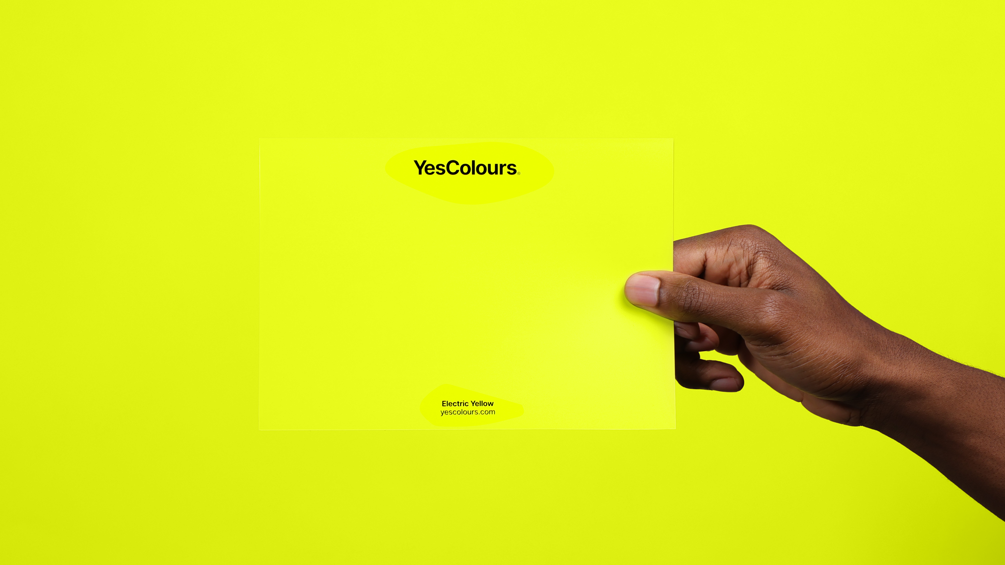 YesColours Electric Yellow paint swatch