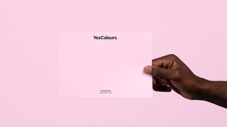 YesColours premium Friendly Pink paint swatch
