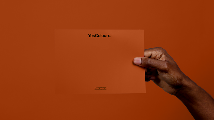 YesColours premium Loving Orange paint swatch
