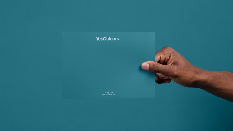 YesColours premium Loving Teal paint swatch
