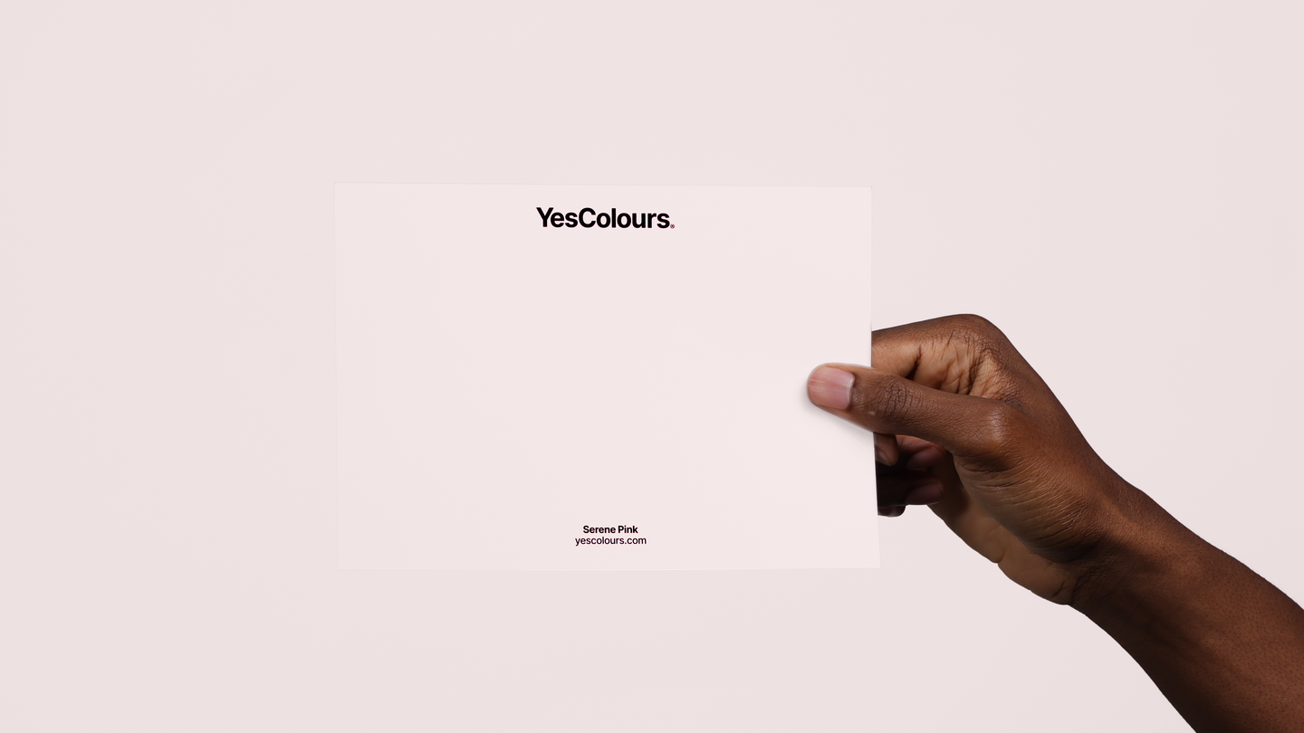 YesColours premium Serene Pink paint swatch